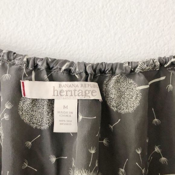 Banana Republic Grey Satin Dandelion Tanktop - Picture 4 of 6